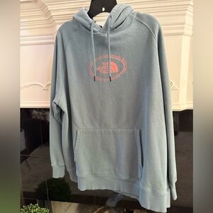 TNF women’s hoodie in light green with logo print